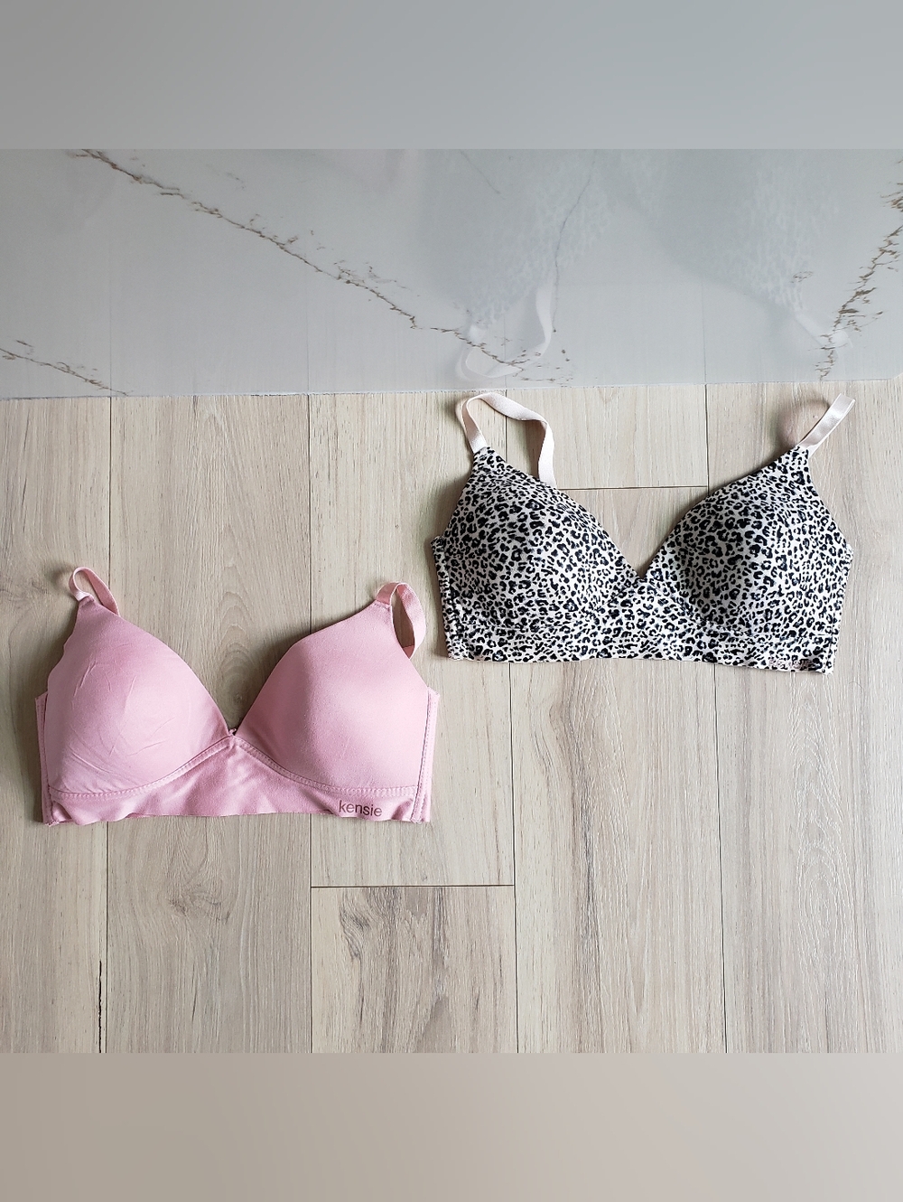 Kensie Women's Pink Wireless Molded Cup Bra - Soft Support